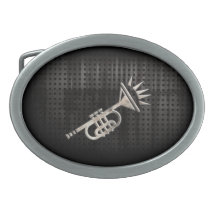 Rugged Trumpet Belt Buckles