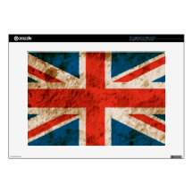 Rugged Union Jack 15" Laptop Skins