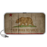 Rugged Wood California Flag PC Speakers