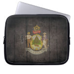 Rugged Wood Maine Flag Laptop Sleeves