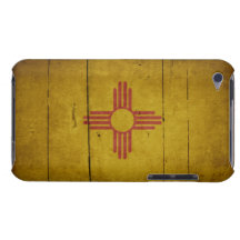 Rugged Wood New Mexico Flag Barely There iPod Covers