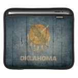 Rugged Wood Oklahoma Flag iPad Sleeves