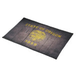 Rugged Wood Oregon Flag Placemats