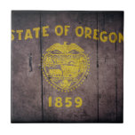 Rugged Wood Oregon Flag Tiles