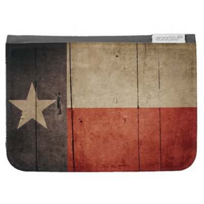 Rugged Wood Texas Flag Case For Kindle