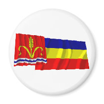 Ruggell Waving Flags magnets