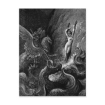 Ruggiero Rescuing Angelica by Gustave Doré postcards by pageandturner Ruggiero Rescuing Angelica by Gustave Doré postcards