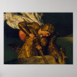 Ruggiero Rescuing Angelica Poster