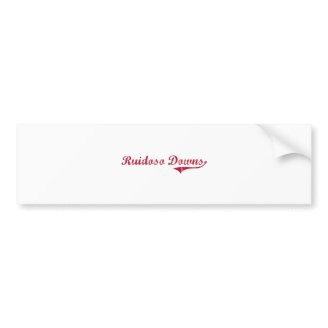 Ruidoso Downs New Mexico Classic Design Bumper Stickers