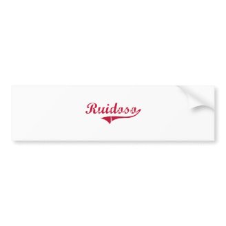 Ruidoso New Mexico Classic Design Bumper Stickers