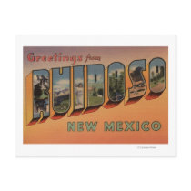 Ruidoso, New Mexico - Large Letter Scenes Postcard