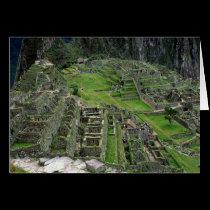 Ruins at Machu Picchu cards