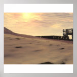 Ruins in a Desert Posters