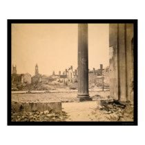 Ruins in Charleston, South Carolina 1865 posters