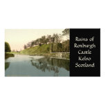 Ruins of Roxburgh Castle, Kelso, Scotland Customized Photo Card