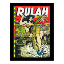 Rulah-Vintage Comic Book Postcard