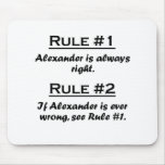 Rule Alexander Mousepad