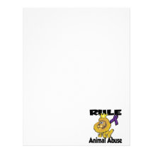 Rule Animal Abuse Custom Letterhead