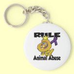 Rule Animal Abuse keychains