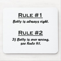 Rule Betty Mousepad
