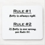 Rule Betty Mousepad