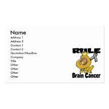 Rule Brain Cancer Business Card