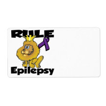 Rule Epilepsy (purple) Personalized Shipping Label