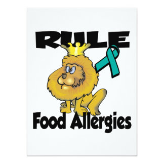 allergies food rule invitation invitations 5x8 paper card