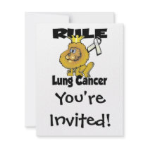 Rule Lung Cancer Custom Invitations