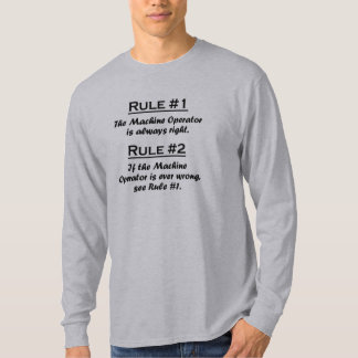 machine operator t shirt
