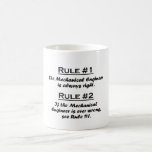 Rule Mechanical Engineer Coffee Mugs