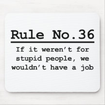 Rule No. 36 Mouse Pad