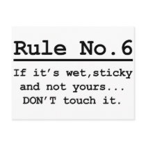 Rule No. 6 Postcard