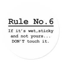 Rule No. 6 Stickers