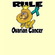 Rule Ovarian Cancer t-shirts by animals4acause Rule Ovarian Cancer t-shirts