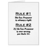 Rule Tax Preparer Cards