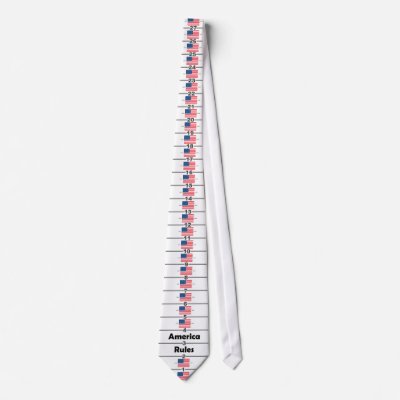 Ruler Tie - "America Rules" by TiesRule