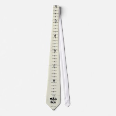 Ruler Tie - "Metric Rules" by TiesRule