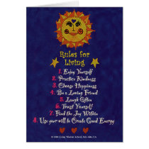 Rules for Living cards by AnandaPaloAlto Rules for Living cards