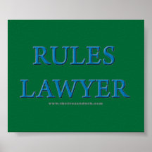 Rules Lawyer Print