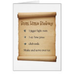 Rum Lime Rickey Card