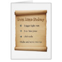 Rum Lime Rickey Card