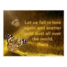 Rumi Fall in love again Post Card
