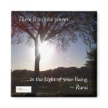Rumi "Light of Your Being" Magnet