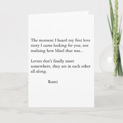 Rumi Poetry Cards