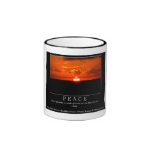 Rumi quote and Sunset pic on Ringer mug