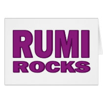 Rumi Rocks Greeting Cards