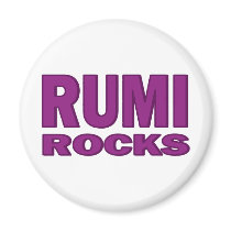 Rumi Rocks Fridge Magnet