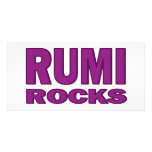 Rumi Rocks Personalized Photo Card