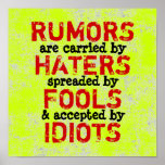 RUMORS ~ 12X12 Poster posters